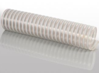 Поліуретановий напірно-всмоктуючий шланг зі пластиковим спіральним армуванням